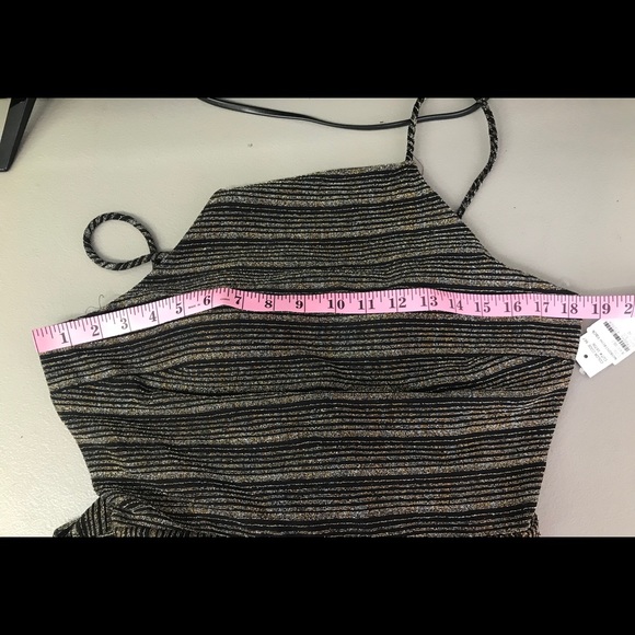 Jump Striped Metallic Knit Jumpsuit - Picture 7 of 7